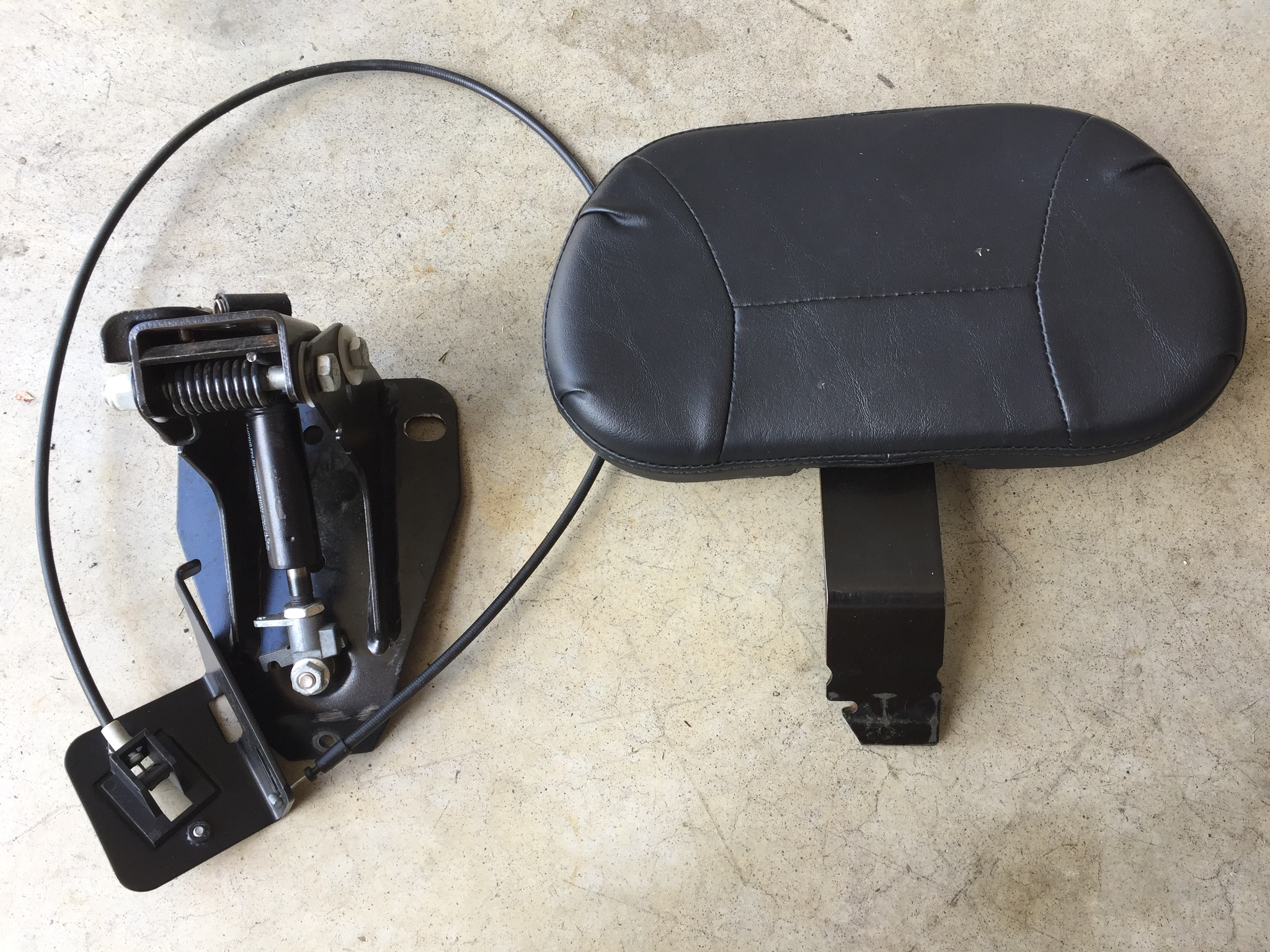 harley davidson adjustable rider backrest