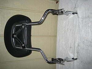 Harley Detachable Two Up Chrome Luggage Rack, Sissy Bar, and Passenger Backrest Pad 09 and Later-stc_0340.jpg