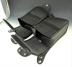 Black leather saddlebag crash bar snap on storage bags-dsc07357.jpg