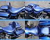 Road King, Street Glide C&amp;C Seats with Removable Drivers Backrest-bluecarbonfiber2.jpg