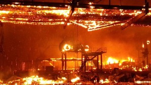 Full Throttle Saloon Burns to the Ground