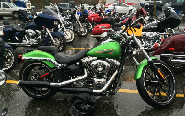 A Mean Green 2015 Harley Davidson Softail Breakout Build Harley Davidson Forums