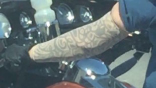 Fake Tattoo Harley Rider Stirs Up the Internet