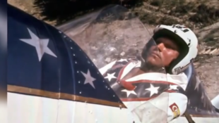 Man Rockets Over Snake River Canyon in Honor of Evel Knievel