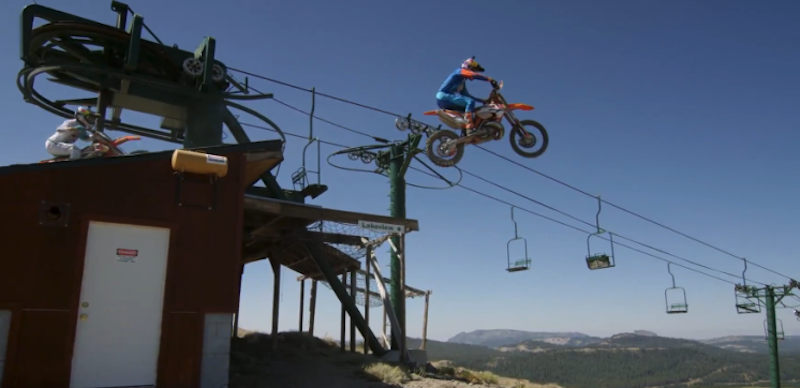 Ever Taken a Bike on a Ski Ramp? These Guys Did…