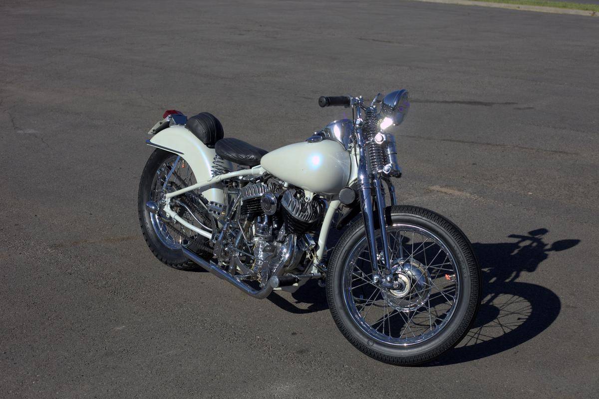 1947 Harley  Davidson  WL  Custom Perfection in Pearl 