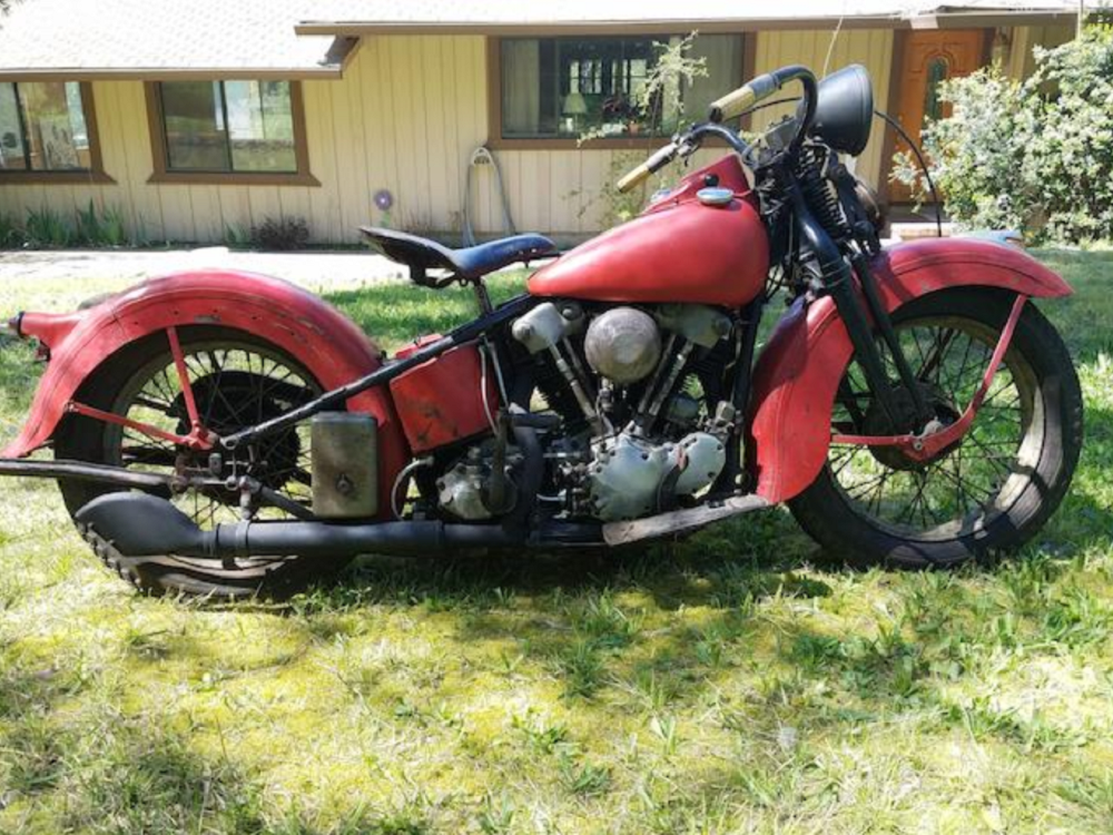 Amazing Unrestored 1938 Knucklehead Set for Auction ...