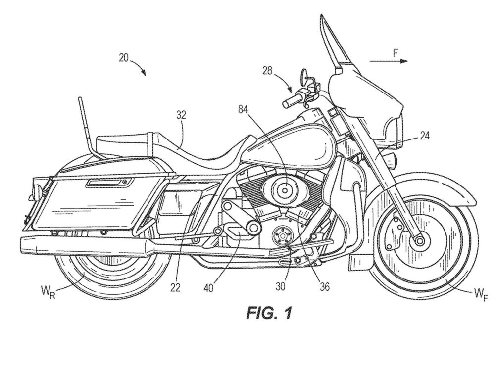 Harley-Davidson Bolt-On Supercharger Patent Drawing