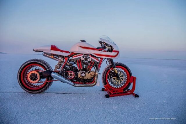 Sportster & Ducati Marriage Makes a Superb Custom Cafe Racer